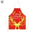 thumbnail image 2 of Luxtrada Christmas Aprons Christmas Santa Claus Apron Christmas Kitchen Apron for Christmas Party Chef Cooking, 2 of 9