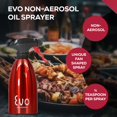 thumbnail image 3 of Botella pulverizadora de aceite Evo, acero inoxidable, 473 ml, roja, 3 of 9