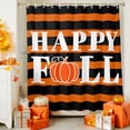 thumbnail image 4 of Shower Curtain 72"W x 84"L Happy Fall Orange Fabric Shower Curtains Set with Hooks Water Repellent Bathroom Curtains Machine Washable Bathroom Accessories, 4 of 6