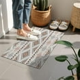 thumbnail image 4 of Brown Triangular Geometric Pattern Door Rugs,Washable Non Slip Door Mats Indoor,Decorative Door Mats,Entry Mat Indoor for Entrance,Bedroom,Kitchen,Bathroom,16"x24", 4 of 6