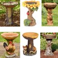 thumbnail image 2 of Cuenco para baños de pájaros, comedero para pájaros para decoración de césped y jardín Rojo Verde MX-0130241FYD, 2 of 2