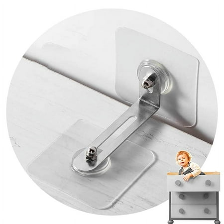 Anti Tip Furniture Wall Anchors No Drill (10 Packs), for Baby Proofing, Keep Baby Pet Safety from Falling Furniture, Removable, No Drilling