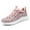 Pink, variant on Mens Sneakers,Casual Lace Up Knit Sneakers Breathable Platform Slip Comfortable Socks Shoes for Everyday Walking and Wear,Sneakers for Women,Size:7.5