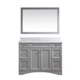 thumbnail image 4 of Boyel Living 48 inch Bathroom Vanity Marble Counter-Top Ceramic Basin Gray Solid Wood Bathroom Cabinet with Bathroom Mirror, 4 of 10