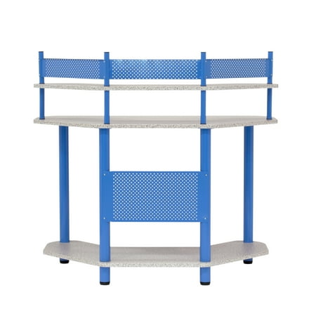 Calico Designs - Study Corner Computer Desk - Blue/Gray