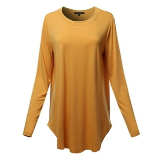 A2Y Women's Long Sleeve Deep V Neck Cross Wrap Crop Top T Shirts