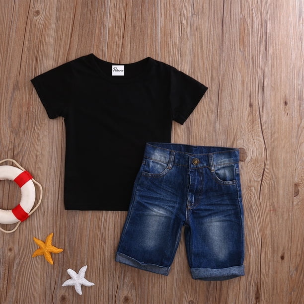 Meihuida 2PCS Kids Toddler Baby Boys Short Sleeve TShirt Tops