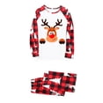 thumbnail image 2 of Baikeli Pyjamas de Noël pour la Famille, Ensemble de Pyjamas Assortis avec Graphique Drôle d'Orignal et de Cerf, Doux, à Carreaux Rouges et Noirs, Manches Longues, Tenue de Nuit, 2 of 5