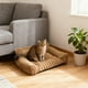 thumbnail image 5 of Cama para perros y gatos con forro de piel de conejo | Cojín suave y acogedor para sofá para mascotas para todo tipo de clima | Calidez invernal | Material transpirable | 50 x 30 x 20 cm | Gris,, 5 of 6