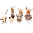 thumbnail image 4 of Cat Catnip Toy Soft: 8PCS Fake Feather Fish Mouse Cat Chew Toy Kitten Play Toy, 4 of 5