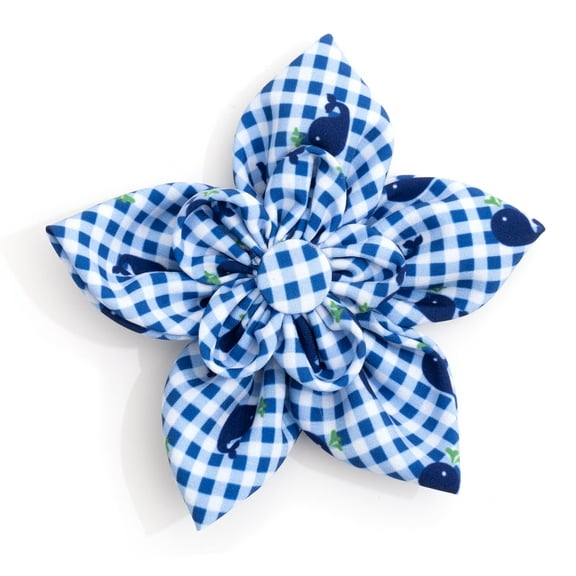 Gingham Whales Flower