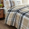 Woolrich Down Alternative Full/Queen Comforter Set with Decor Pillow 4Piece Plaid Print Warm