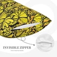 thumbnail image 5 of Junzan Yellow Butterflies Pillow Cases Standard Size, With Envelope Closure Bed Pillow Cases,16"X24" Inches, 5 of 9