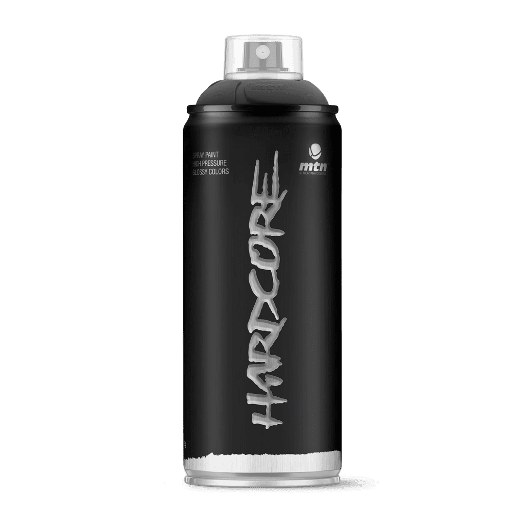 Montana Colors 1863901 11 oz Hardcore Gloss Spray Paint, Black