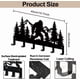 thumbnail image 2 of Llavero de pared con diseño de gorila, animal del bosque, 15,7 × 9,8 pulgadas, gancho metálico para toallas, perchero con 6 ganchos, llavero decorativo., 2 of 9