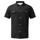 thumbnail image 4 of Men's Solid Color Cuban Collar Casual Short Sleeved Imitation Cotton Linen Men's Large Shirt M, 4 of 5