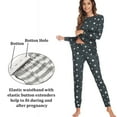 thumbnail image 4 of Avidlove Nursing Pajamas Set for Women Maternity Lounge Set Thermal Underwear Sets Fall & Winter Maternity Wear Long Sleeve Top & Pants for Pregnant, 4 of 6