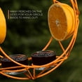 thumbnail image 4 of MEKKAPRO Sun Oriole Feeder for Outdoors, Jelly and Orange Metal Bird Feeder, (2 Cups), 4 of 7