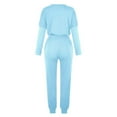 thumbnail image 3 of JGTDBPO Sweatsuit Sets for Women 2 Piece Set Loose Jogger Sets Fall Outfits Sets Solid Pullover Tops Long Pants Tracksuits with Pockets, 3 of 4