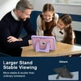 thumbnail image 4 of Shockproof Case For iPad 9th/8th/7th Gen 10.2"(2021/2020/2019),With Retractable Kickstand,Shoulder Strap,Built-in Pencil Holder,Heavy Duty Shockproof Rugged Protective Rugged Tablet Case,G, 4 of 9