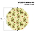 thumbnail image 3 of Fuzoiu Avocados And Hearts Print Leather Coasters Set,Drink Coasters Set of 6,for Tabletop Protection, Durable PVC Coasters,Home Décor and Housewarming Gift,Octagon, 3 of 7