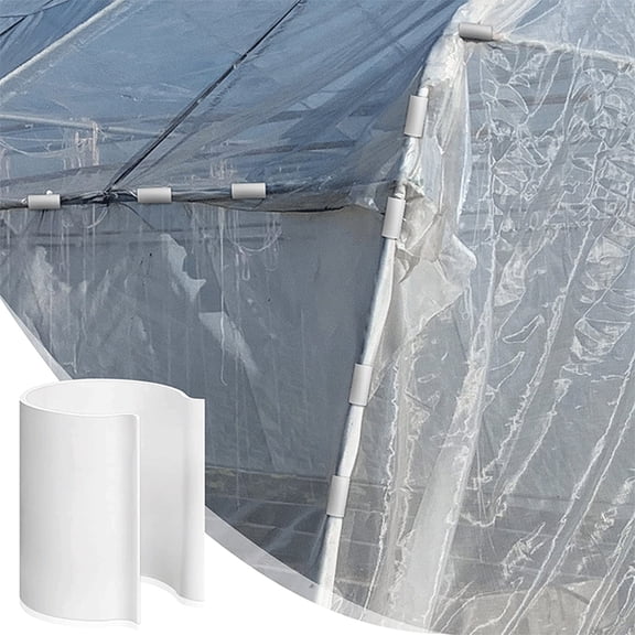 100Fens PVC Greenhouse Pipe Clip Is Suitable For Rows Cover, Shelter, Bird Conservation Frame Clip, Greenhouse Film Clip, Swimming Pool Clip