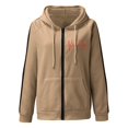 thumbnail image 4 of Long Sleeve Tunics Tops With Pockets Fall Winter Comfy Hooded Kimono Off the Shoulder Hoody Heart Print Leisure Polyester Hoodie Hoodies(Coffee,XL), 4 of 4