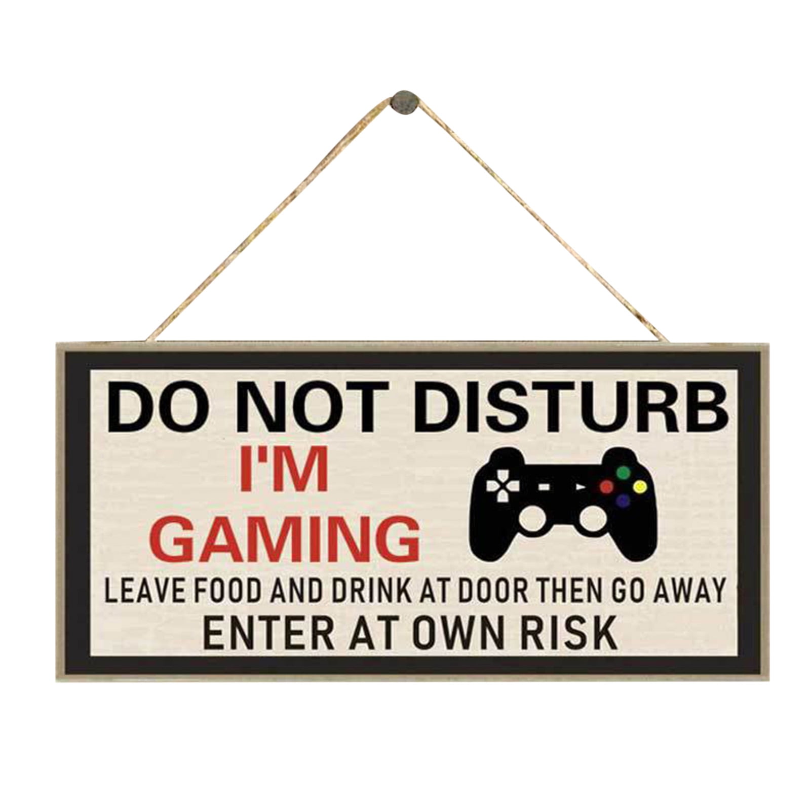 Hanging Board Game Room Sign Door Do Not Disturb Privacy Wood Sign For Bedroom Walmart Com Walmart Com