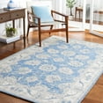 thumbnail image 2 of SAFAVIEH Micro-Loop Larry Oriental Area Rug, Blue/Ivory, 5' x 5' Square, 2 of 8