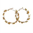 thumbnail image 3 of Round Small Butterfly Earrings 18k Gold Plated Korean Style Butterfly Hoop Earrings, 3 of 3