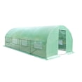 thumbnail image 2 of Spaco 10 x 6.5 x 20 Feet 8 Windows Backyard Walk-in Greenhouse, Greenhouses for Outdoors, Heavy Duty Walk in Green Houses for Planting and Storage, 2 of 9