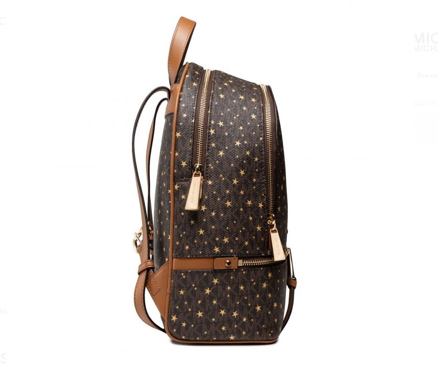 Michael Kors Rhea Zip Medium Backpack Aluminum/Pearl Gray One Size 30S2SEZB8B-095