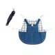 thumbnail image 1 of Rabbit Harness and Leash Small Animal Clothes for Rabbit Guinea Pig, Bunny Plaid Harness Leash Guinea Pig Blue Denim Black and White Plaid Dress, 1 of 5