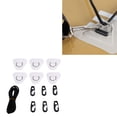 thumbnail image 3 of Stainless Steel D Ring Patch Kit, Triangular D Rings PVC Patch with Elastic Cord Hooks, Deck Rigging Kit for Inflatable Boat Kayak Dinghy SUP Surfboard Paddleboard, 3 of 7