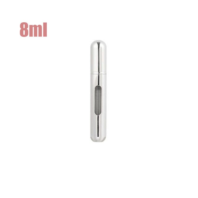 Mini bomba de llenado inferior portátil de 5ml, 6ml, 8ml, botella de Spray recargable de Perfume, envases cosméticos vacíos, botella atomizadora de viaje oso de fresa Hogar