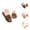 Brown, variant on Fuzzy Slippers for Women Plush Non Christmas Slides Women's Plu Sh Open Toecotton Slippers Flat Bottom Warm Indoor Non Home