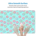 thumbnail image 4 of Naloa Colorful Sweet Donuts Gaming Mouse Pad Large Mouse Mat Long Extended Desk Pad Non-Slip Rubber Mice Pads Stitched Edges Thin Pad (16x29.5 Inch), 4 of 8