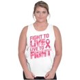 thumbnail image 5 of Fight to Live Breast Cancer Tank Top Tee Shirt Women Brisco Brands S, 5 of 6
