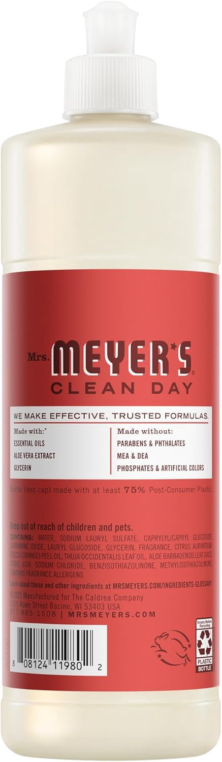 CLEAN DAY Liquid Dish Soap, Tomato Vine Scent, 16 Fl Oz Bottle - 3 Pack