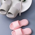 thumbnail image 4 of Bathroom Slippers Solid Color: Simple Thick Sole Household Sandals Shower Slides, 4 of 5