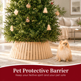 28 Inchmas Tree Collar Solid Wood Slatted Base Cover Basket-style Skirt ...