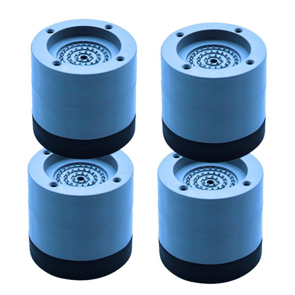 WLPZXP 4Pc Anti Vibration Pads Washer & Dryer Pedestals Fit All Machines Protects Floor Blue 6cm