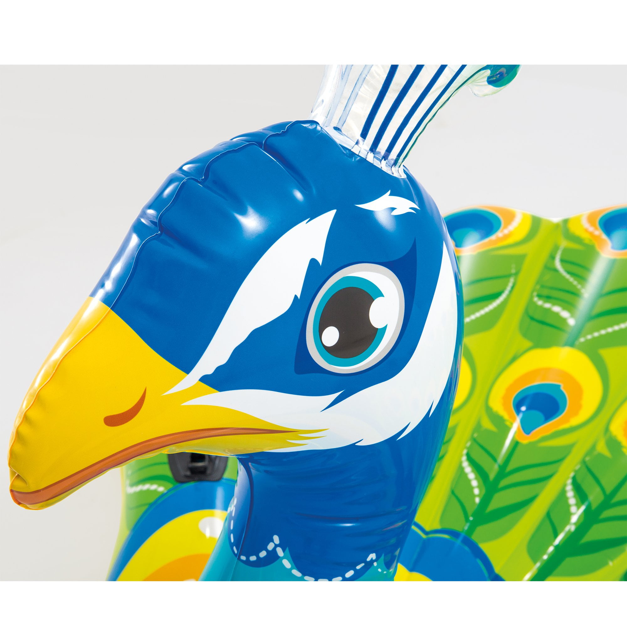 Intex Giant Inflatable Colorful Peacock Island Ride On Swimming Pool Float Raft
