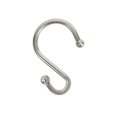 Better Homes & Gardens Brushed Nickel S Shaped Rustproof Shower Curtain Hooks, Set of 12