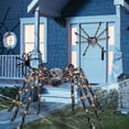 thumbnail image 5 of 6.6 ft Light Up Giant Spider Halloween Decorations Outdoor,Scary Spider Halloween Outdoor Party Decorations Props Halloween Yard Decorations,Warm, 5 of 9
