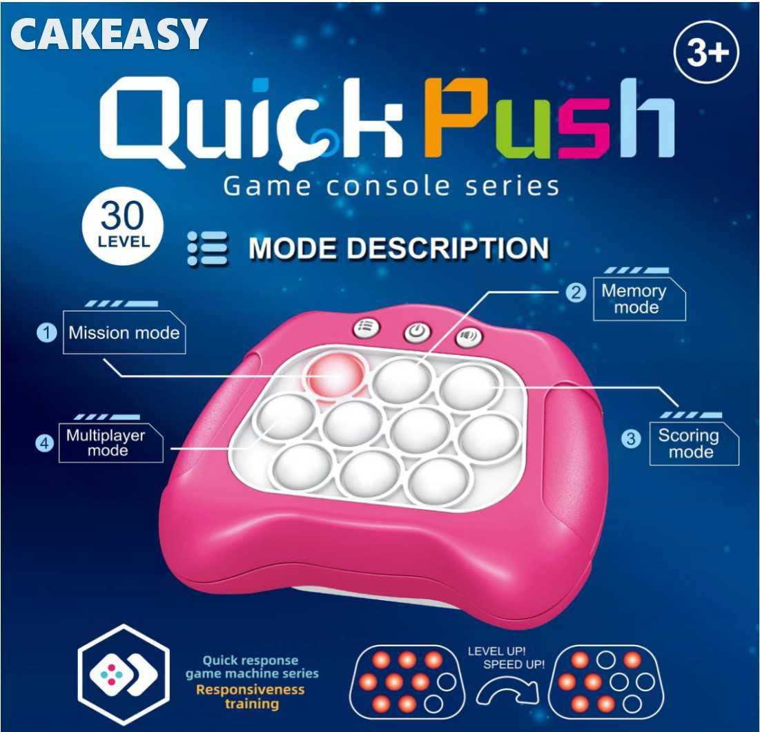 Machine de jeu Pop Quick Push pour enfants et adultes, jouet amusant,  décompression, gopher, instituts soulignés, Fidget Toys