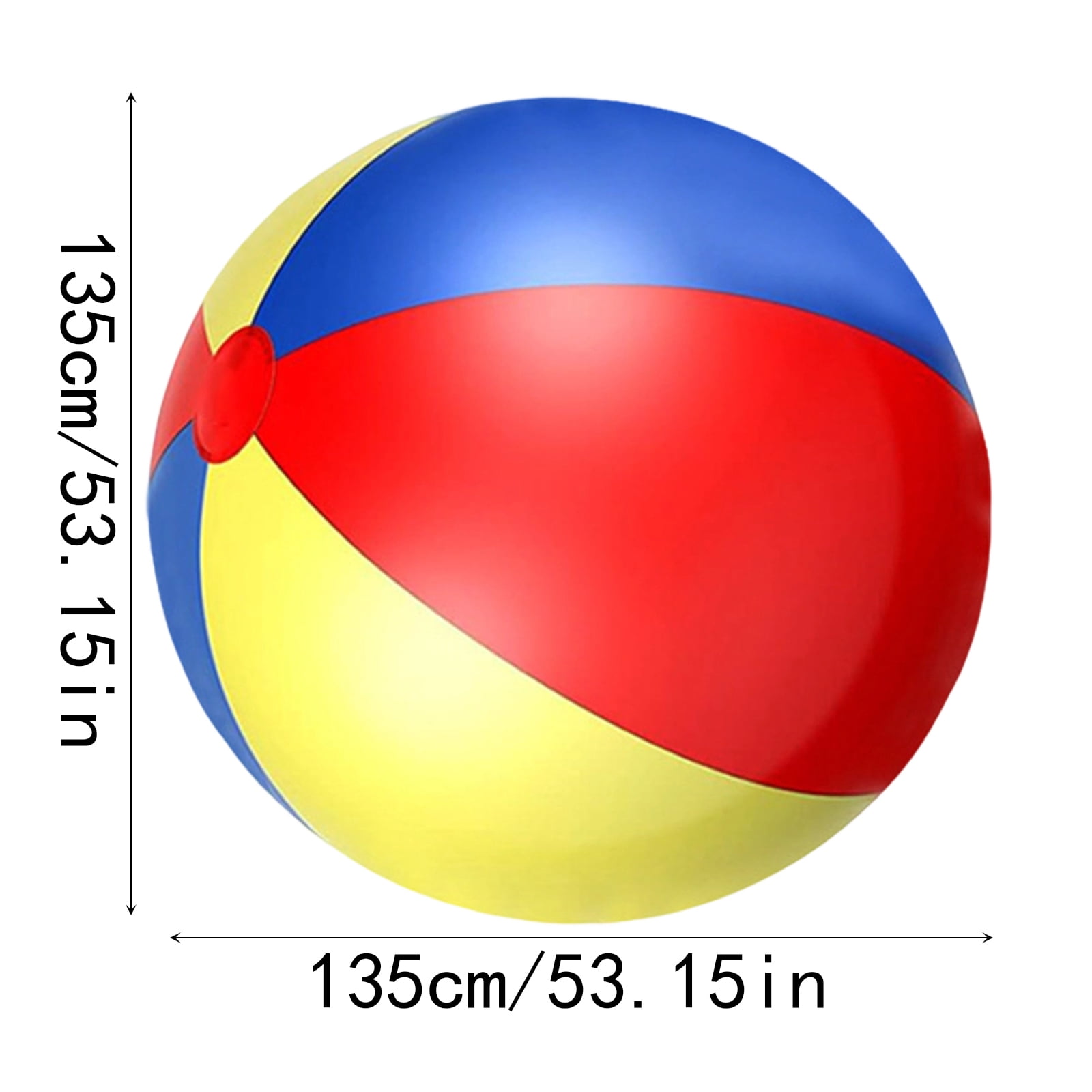 Inflatable Soccer Ball Beach Ball Lightweight Bouncy Sports Ball for Outdoor Backyard and Pool Summer Activities 31inch