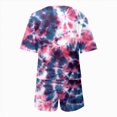 thumbnail image 3 of Kaprioy Baby Clothes for Girls Girls Outfit Sets Short Sleeve Tie-Dye T Shirt Shirts and Pockets Shorts Size 4T-14T, 3 of 6
