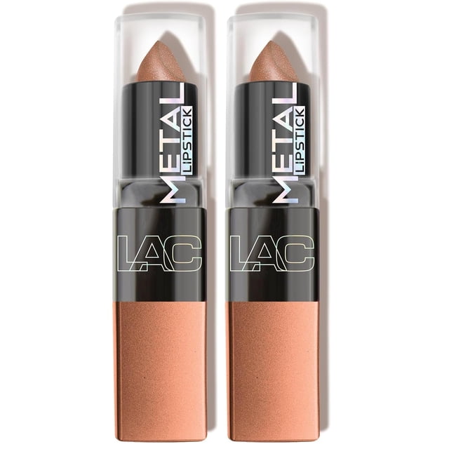 Lápiz labial L.A. COLORS Metal Aphrodite CML563, paquete de 2