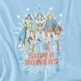 thumbnail image 2 of DC Comics T-Shirt Super Powers X3 Unisex Graphic Tee For Men & Women, 2 of 7
